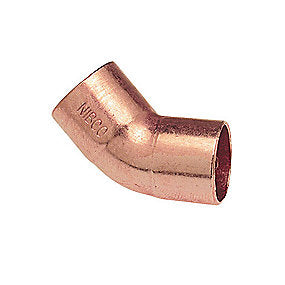 Conex ACR bøjning 45, 1/2'' Lodde, 40 bar, Muffe/Muffe