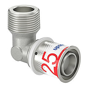 Uponor S-Press PLUS vinkel 90° med nippel 25 mm x 3/4''