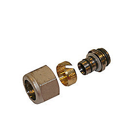 alupex omløbersæt 1/2''x 16 mm. 16-12mm fordelerrør. TEA belagt