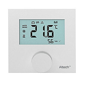 trådløs rumtermostat med display til V4. Hvid. Ikke kompatibel med V3 IP