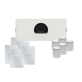 Pro trådløst pakkeløsning til gulvvarmesystem. Komplet 5 zoner.