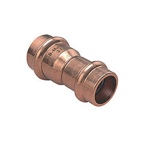 Conex B MaxiPro kobberpress muffe 1/2''x3/8''. Op til 48 bar driftstryk. Pose a 2 stk.