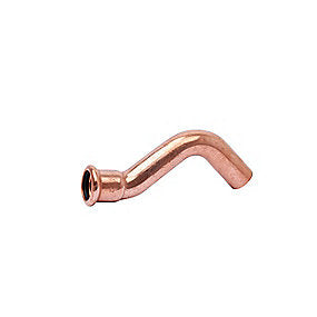 kobber Cu press overbøjning 22 mm med en muffe