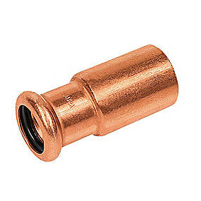 kobber Cu press reduktion 54 x 42 mm med en muffe