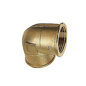 PURAFIT vinkel 3/4''X1/2'' muffe/muffe. 90°. Siliciumbronze. Blyfri.