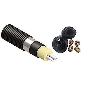 præisoleret pex 25x25x3/125mm. Præisoleret. Rulle a 30mtr.