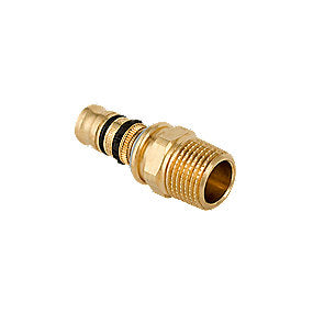 GEBERIT Mepla adapter 26 mm - 1/2'' nippel rødgods