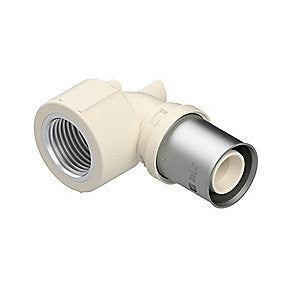 Futura vinkel 16-1/2 Press vinkel muffe - PPSU Eco Brass