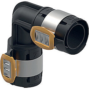 GEBERIT Flowfit bøjning 90 gr. 75mm sort