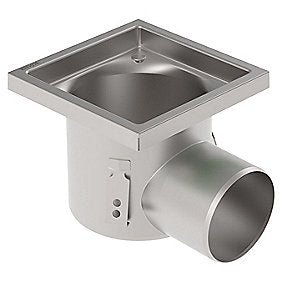 Blücher ind.afløb Ø110/200mm uden vandlås 200x200mm beton/klinke
