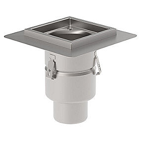 Blücher ind.afløb Ø110/200mm uden vandlås 200x200mm beton/klinke