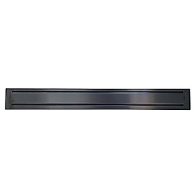 PURUS Line ramme og rist 800mm. Steel Sort, PVD behandlet. Rustfrit stål
