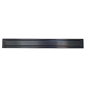 PURUS Line ramme og rist 900mm. Steel Sort, PVD behandlet. Rustfrit stål