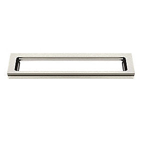 Unidran 1500 Classicline ramme 600 mm, H 8 mm. Rustfrit stål/Børstet