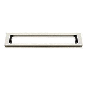 Unidran 1500 Classicline ramme 600 mm, H 10 mm. Rustfrit stål/Børstet