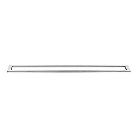 Unidrain HighLine ramme 1200 mm, H 10 mm. Rustfrit stål/Børstet
