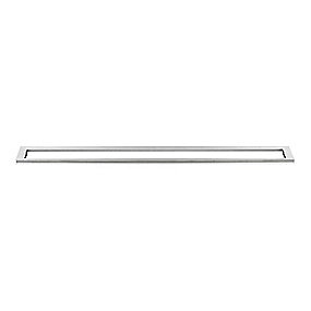 Unidrain HighLine ramme 1200 mm, H 15 mm. Rustfrit stål/Børstet