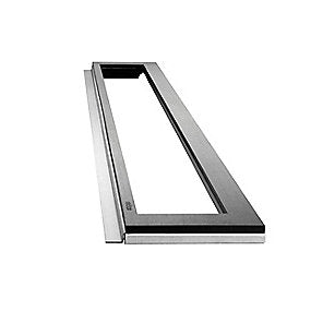 Unidrain HighLine ramme 1200 mm, H 12 mm. Rustfrit stål/Sort