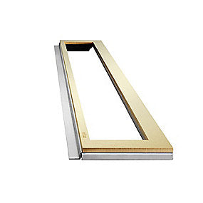 Unidrain HighLine ramme 800 mm, H 12 mm. Rustfrit stål/Messing