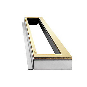 Unidrain HighLine ramme 900 mm, H 25 mm. Rustfrit stål/Messing