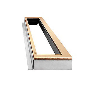 Unidrain HighLine ramme 900 mm, H 25 mm. Rustfrit stål/Kobber