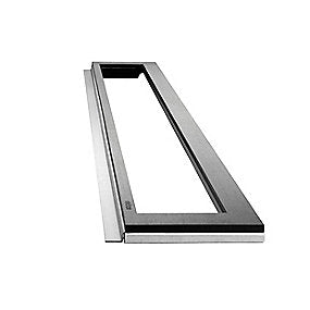 Unidrain HighLine ramme 900 mm, H 15 mm. Rustfrit stål/Sort