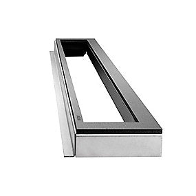 Unidrain HighLine ramme 900 mm, H 25 mm. Rustfrit stål/Sort