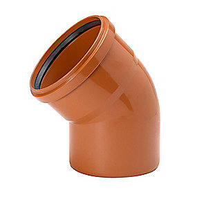 Uponor PVC bøjning 45° 200mm