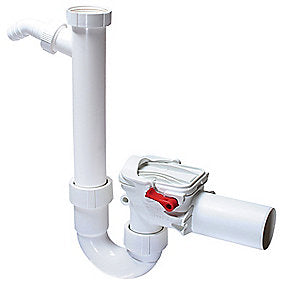 Lauridsen Staufix Siphon vandlås 50mm, med højvandslukker