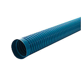 Wavin opføringsrør Ø 425 x 6000 mm. Blå korrugeret med muffe, PVC