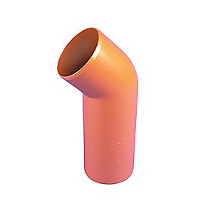 Wavin PP-bøjning 45gr. 160/70 mm. Vandlåstilslutning