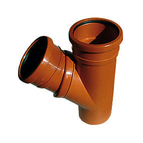 Purus PP grenrør 45-90°, 110/110mm, med 2 muffer, Jotiflex