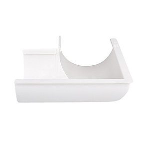Plastmo udvendig gering, nr. 11, 90 grader, hvid