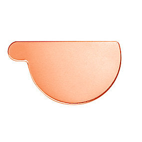 VM Endebund Højre 280 mm 1/2-rund. Nr. 11. Kobber - Tages ikke retur -