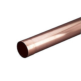 VM Nedløbsrør 0,7-87 mm, lgd. A 3 mtr. Kobber - Tages ikke retur -