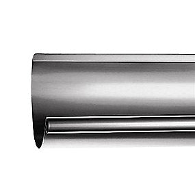 Rheinzink Tagrende 0,7x333 mm 1/2-rund. Nr. 12. Lgd a 3 mtr. prePatina walzblank -Tages ikke retur-