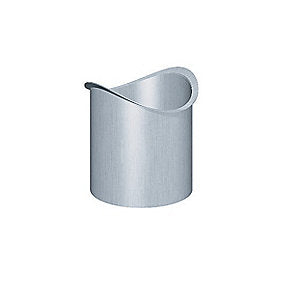 Rheinzink Tudstykke 280/80mm 1/2-rund. Til lodning. prePatina blaugrau - Tages ikke retur -