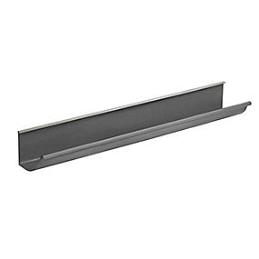 VM Zinc tagrende 0,80x400 mm 1/4-rund. Med folie. Lgd. a 3 mtr. Quartz. -Tages ikke retur-