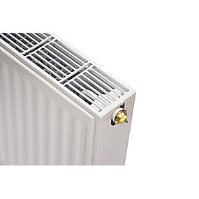 C6 ventil radiator 22 - 600 x 1600 mm. RAL 9016. Hvid