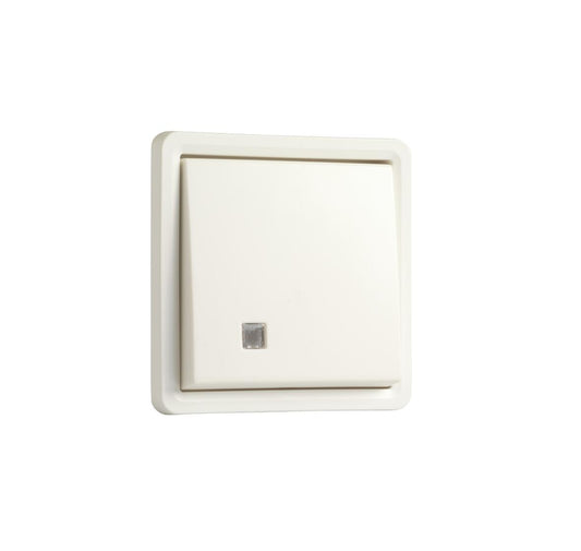 AFBRYDER MED LINSE, 2-POLET, IP55, HVID