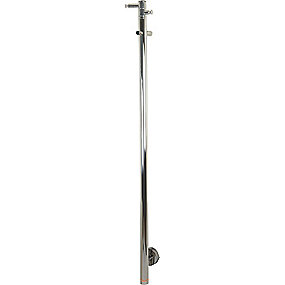 Kriss Uno Elektrisk håndklædevarmer 30 x 910 mm. Med 3 kroge. 15 Watt. Poleret Rustfrit stål