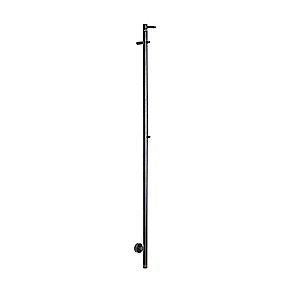 Kriss Uno Elektrisk håndklædevarmer 1480x30 mm matsort rf. 220V klasse 1 IPX4