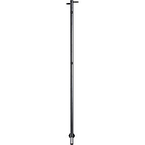 Kriss Uno Plus El håndklædevarmer 1480x30mm 4kroge med regulering/timer matsort RAL9005