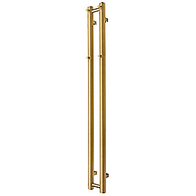 TVS Plus 2 b. håndklæderadiator guld, 1400 x 135 mm cc 90 mm, vandfyldt