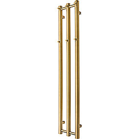 TVS Plus 3 håndklæderadiator 1400 x 500 mm, børstet guld ( pvd )
