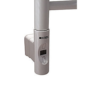 Kriss Nuvo elvarmeelement rund profil Boostfunktion. 300 Watt, Passer til lodrette runde rør. Hvid