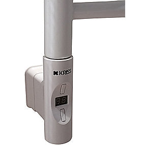 Kriss Nuvo elvarmeelement rund profil Boostfunktion. 600 Watt, Passer til lodrette runde rør. Hvid