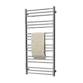 Strømberg Fabero håndklæderadiator 1210x480mm krom, elektrisk, fabriksfyldt med væske