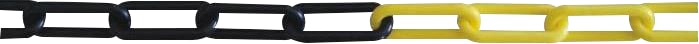 AFSPÆR.KÆDE GUL/SORT (25 MTR)