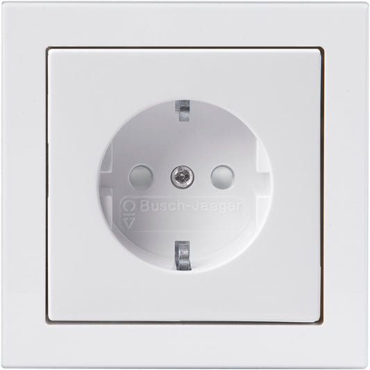 ABB SCHUKO STIKKONTAKT 16A HVID KOMPLET